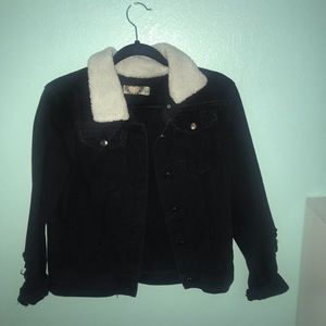 Black jean jacket
